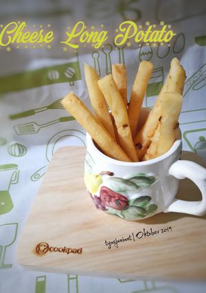 Foto resep 23. Cheese Long Potato Fries / Kentang Keju (week 2)