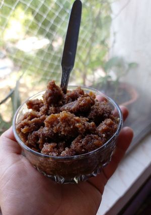 A picture of Chikoo/ Sapota Shira.