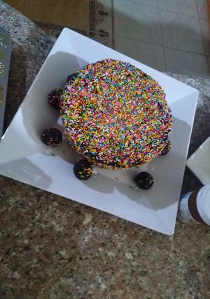 صورة لوصفة كيكه بسيطه للسهره