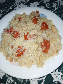 A picture of Chunky Chicken Rice.