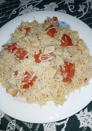 A picture of Chunky Chicken Rice.