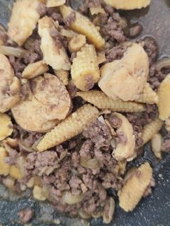 Foto resep Tumis Sapi Cincang Tofu Baby Corn