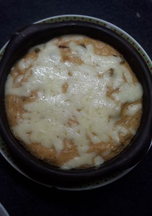 Una foto de Chupe de jaiba con camarones