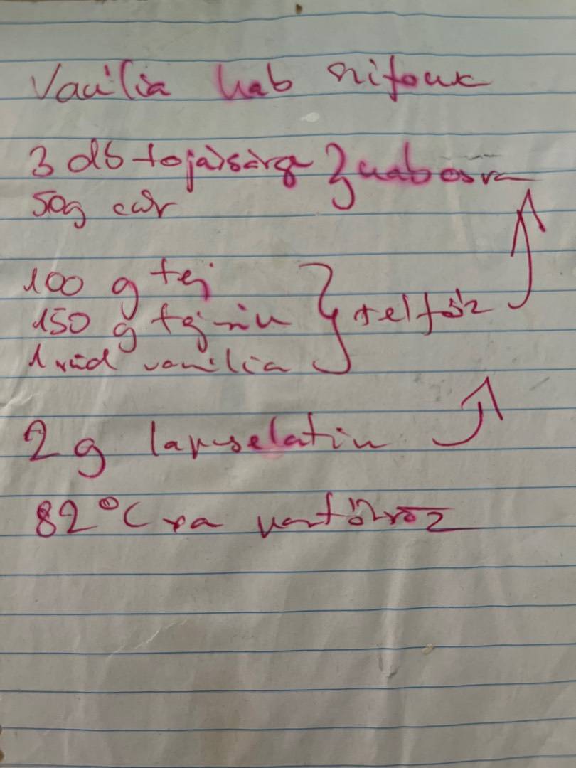 Vanília hab ISI szifonban recept recept fotó