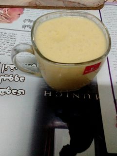 صورة لوصفة عصير الزبادي بالبرتقال البلدي اختراعي والله 🍹👍👌