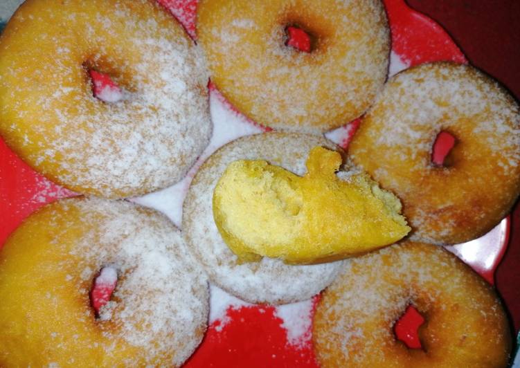 Donat ubi kuning tanpa telor