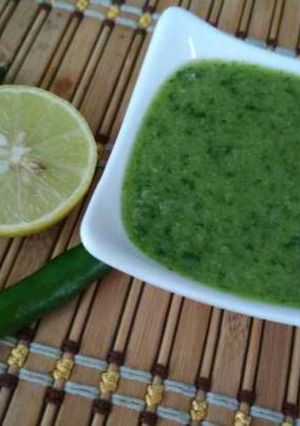 A picture of Mint-Coriander Dip.
