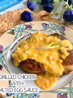 Foto resep Grilled Chicken With Salted Egg Sauce