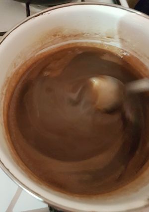 Una foto de Caldo de chocolate y leche CONDENSADA
