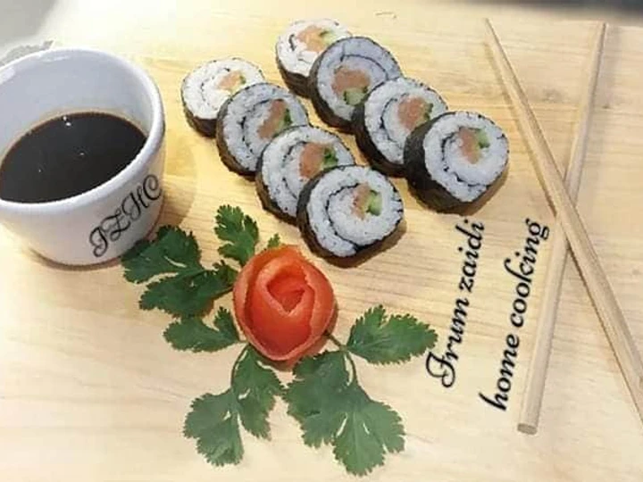 Easy Ways Make|Recipe} 🐟🥒Salmon &amp;amp; Cucumber Sushi Rolls🐟🥒 Anti-Fail