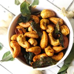 A picture of Masala kaju.