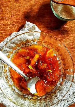 A picture of Aam ka meetha achar.