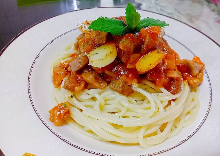 How to Cook Delicious Mỳ Ý sốt cà chua thịt bò bằm