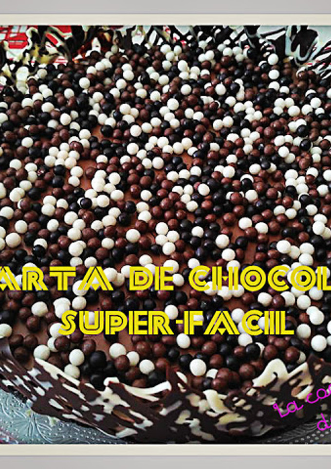 Una foto de Tarta de chocolate super-fácil sin horno
