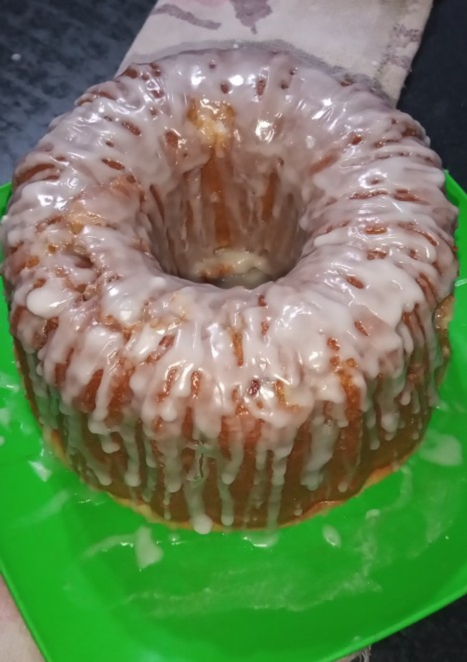 Una foto de Budín de manzana