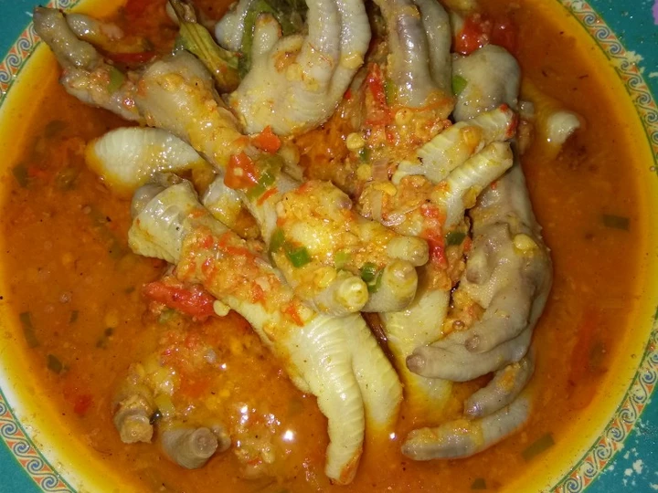 Langkah Mudah untuk Menyiapkan Resep Ceker kuah setan yang Lezat Anti Ribet, Lezat