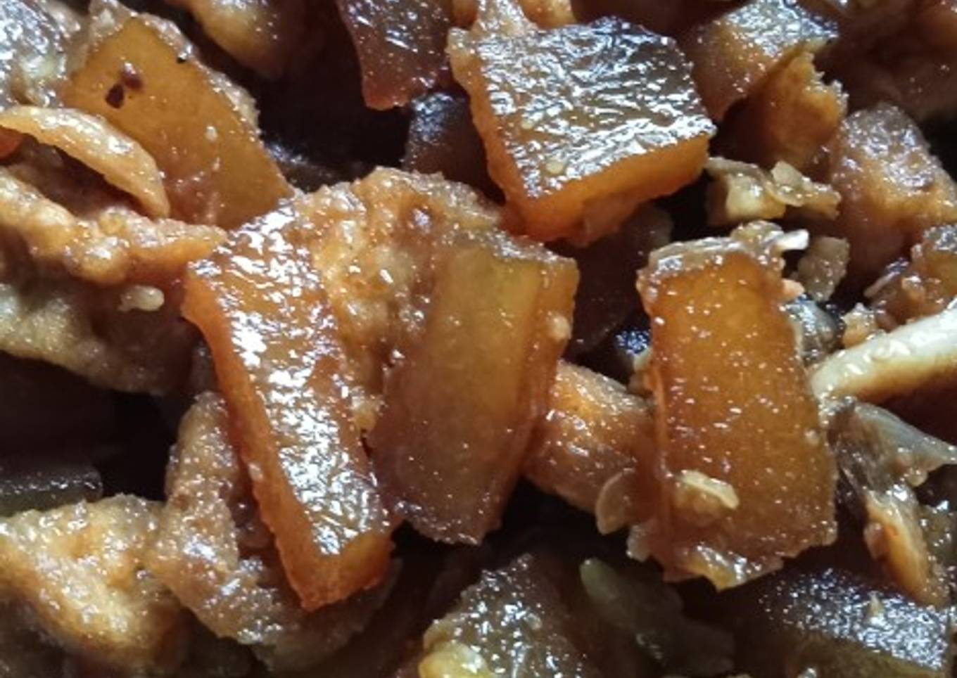 Oseng krecek tahu kecap