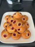 Financiers à la framboise