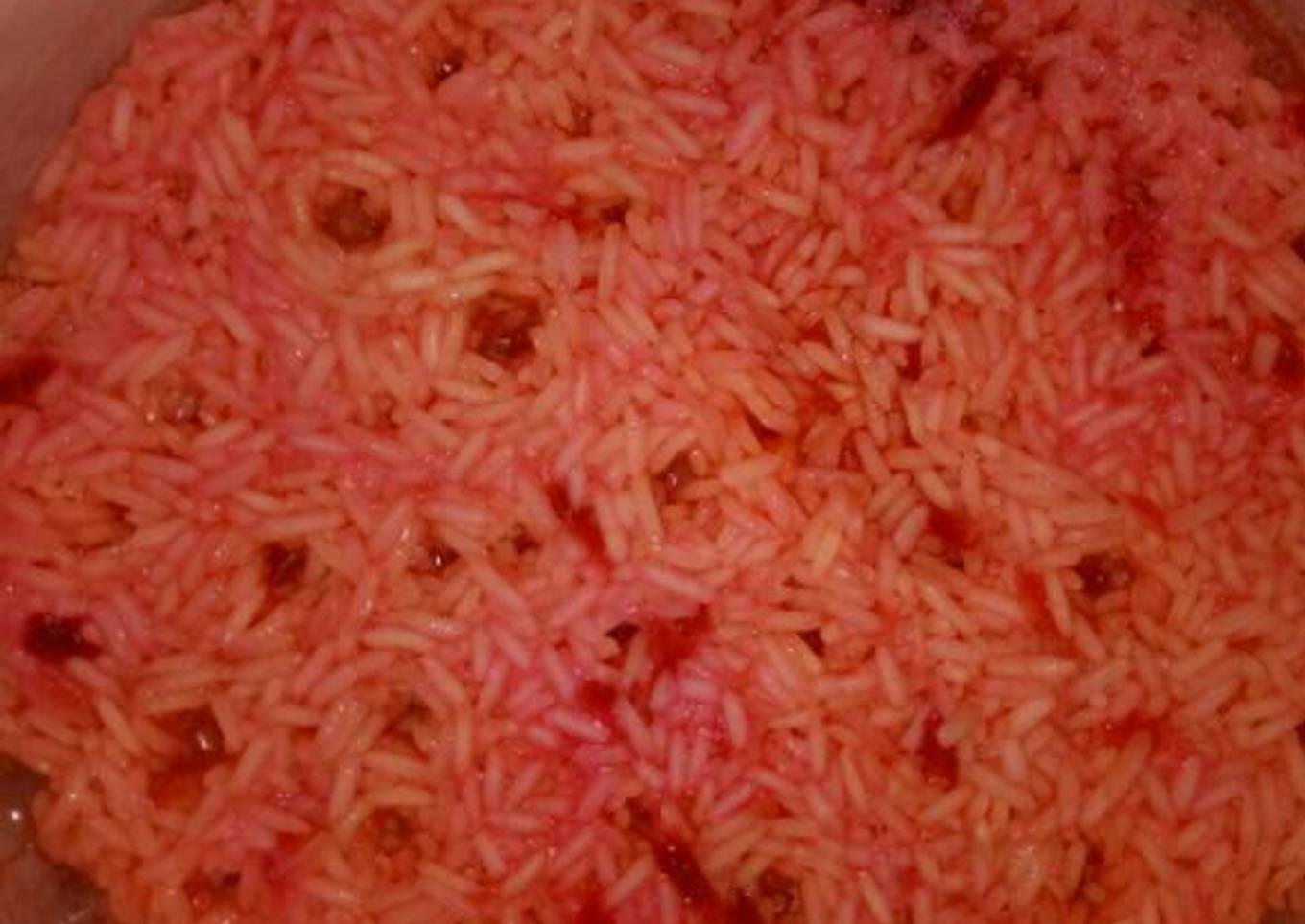 Fruit coloured rice