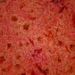 Fruit coloured rice A picture of Fruit coloured rice.