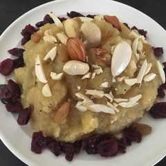 A picture of Moong Dal ka halwa.