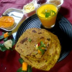 A picture of Mango sweet paratha.