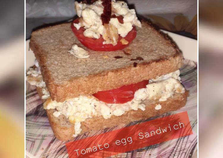 Tomato Mayo Egg Sandwich