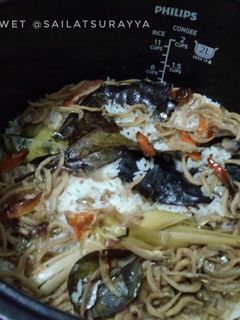 Foto resep Nasi Liwet Ricecooker