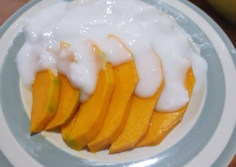 Resep Mango sticky rice simple anti ribet, Bisa Manjain Lidah