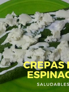 Una foto de Crepas de espinaca