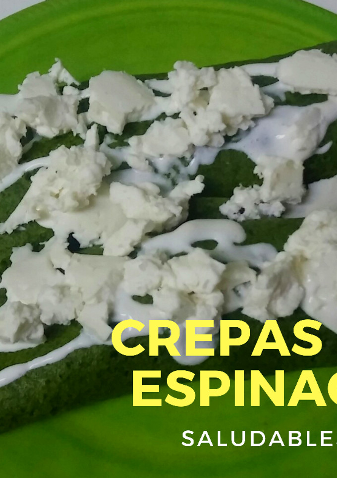 Una foto de Crepas de espinaca