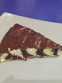A picture of Vegan Zebra Cake.
