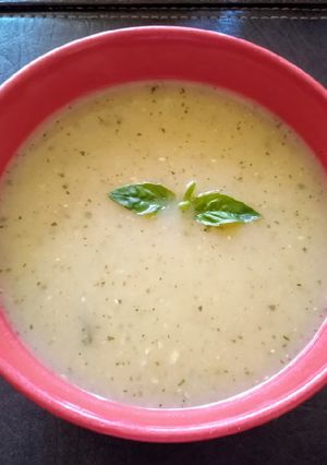 Una foto de Crema de zapallo italiano sin crema