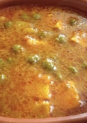 A picture of Matar paneer veg.