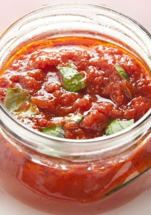 Une photo de Sauce tomate veggie, pour pâtes ou base de fond de pizza