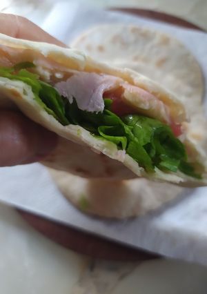 Una foto de Pan Pita o Figaza Árabe en Sartén