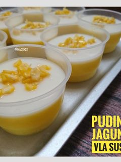 Foto resep Puding Jagung Vla Susu