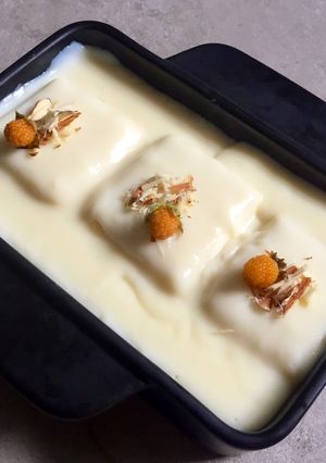 A picture of Bread custard delight.
