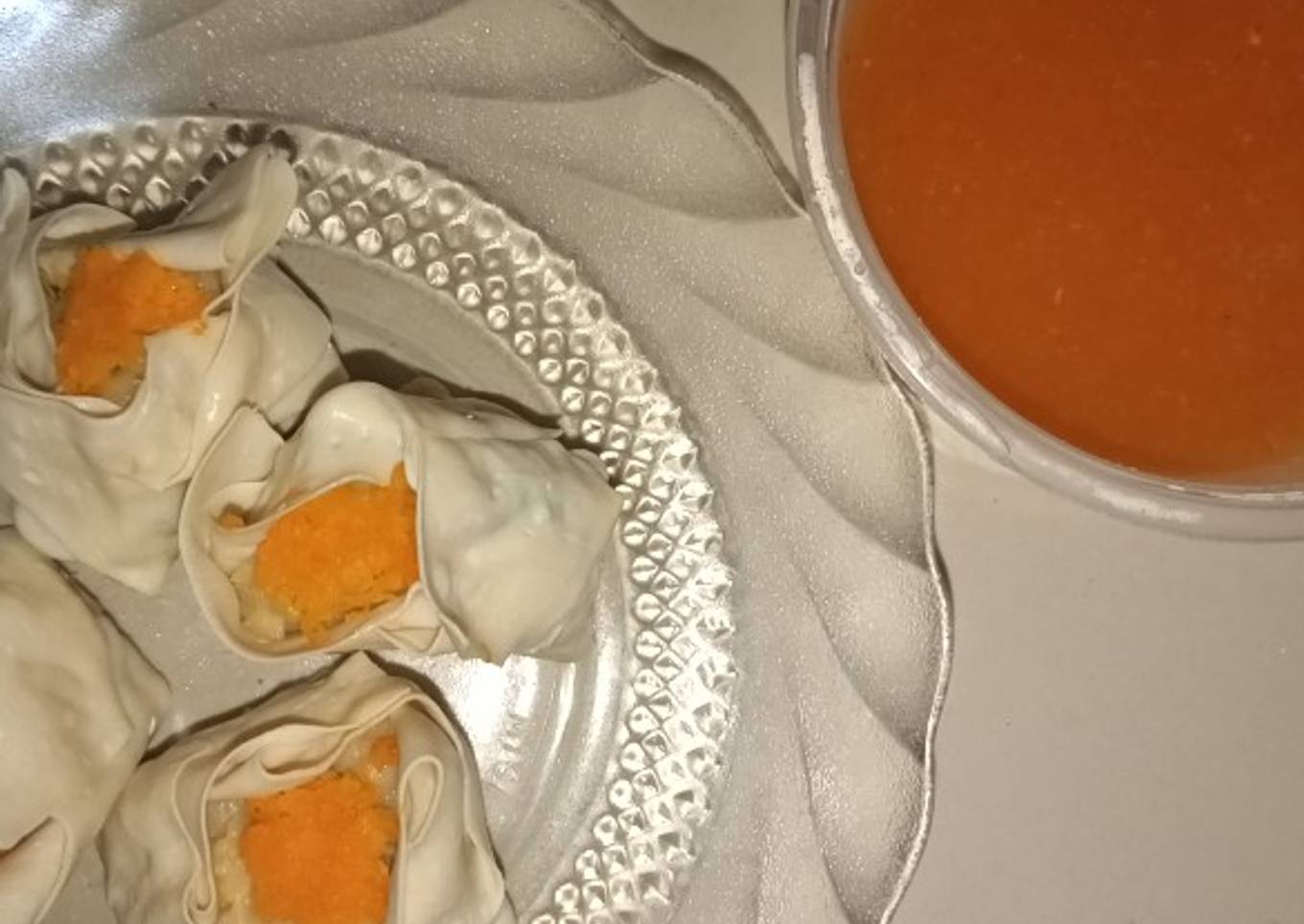 Dimsum Ayam dan Saus Simpel