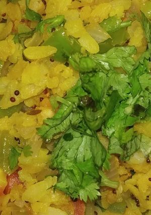 A picture of Jhatpat poha recipe.