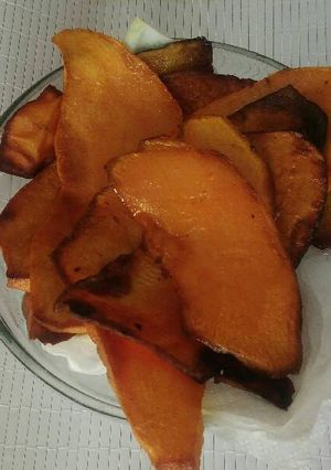 Una foto de Chifles de plátano y camote