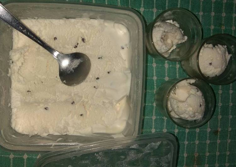 Resep Es krim vanilla yang Enak Banget