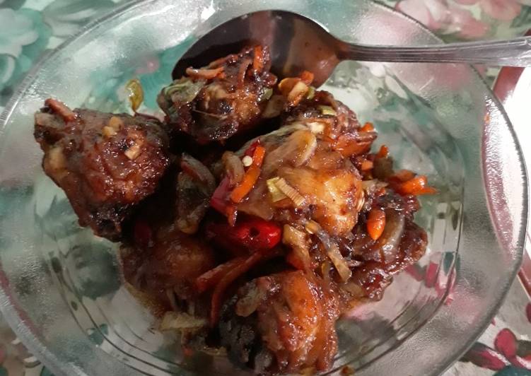 Bagaimana mengolah Ayam Goreng Saos Tiram, Bikin Ngiler