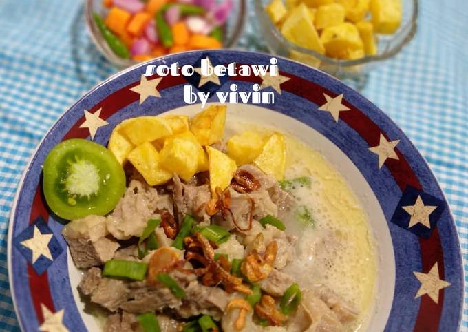 Soto betawi santan (tanpa) susu