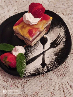 صورة لوصفة تحلية باردة (كيكةباردة)
