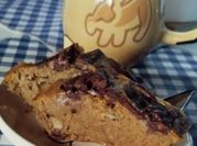 Una foto de budin de zanahoria saludable
