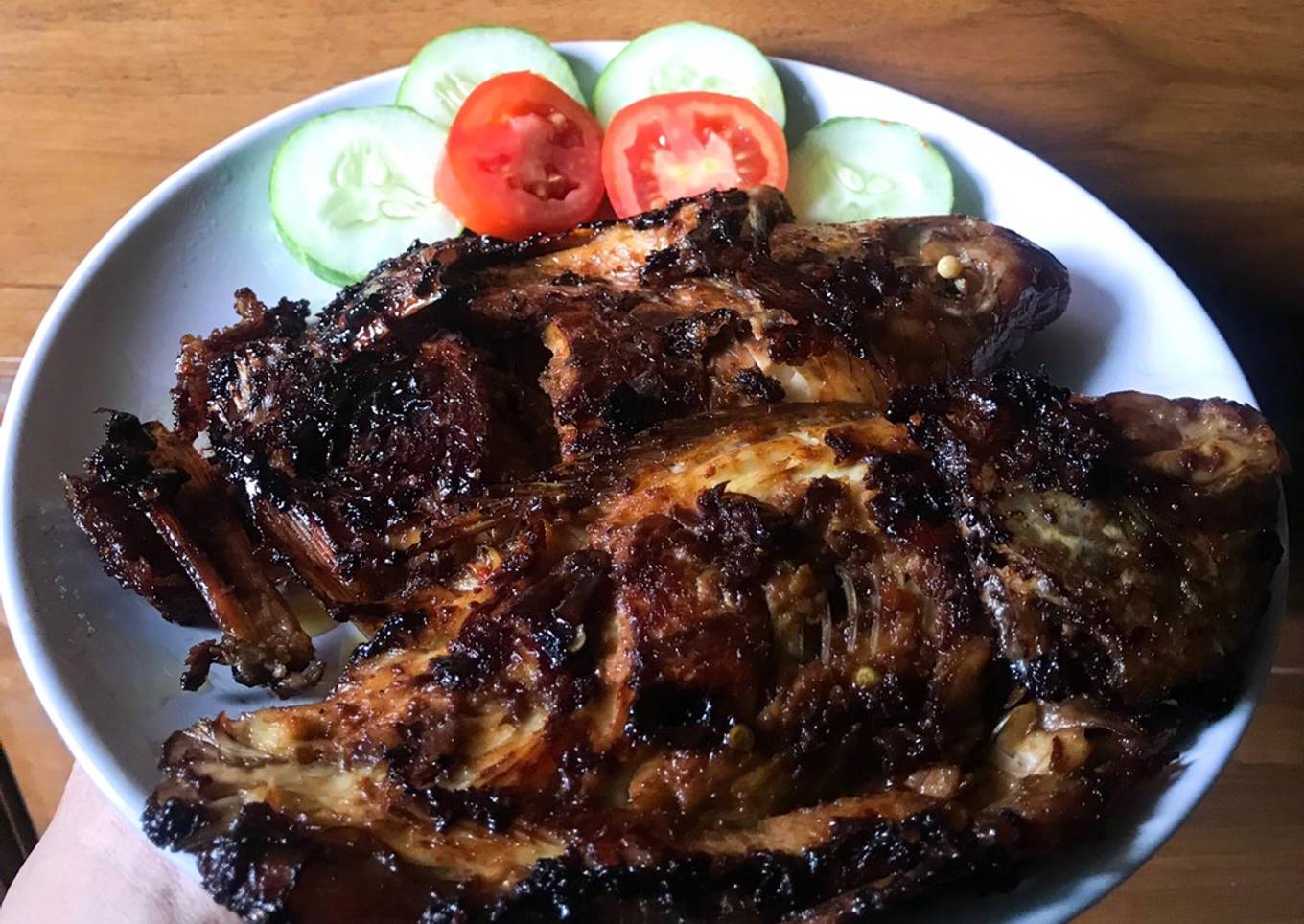 Ikan nila bakar teflon