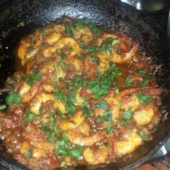 Prawns Spicy Garlic Gravy A picture of Prawns Spicy Garlic Gravy.