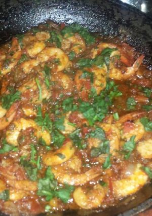 A picture of Prawns Spicy Garlic Gravy.