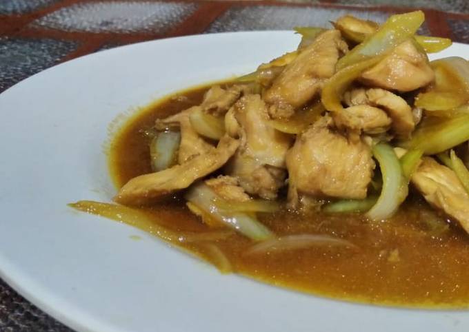 Ayam teriyaki tanpa saus teriyaki